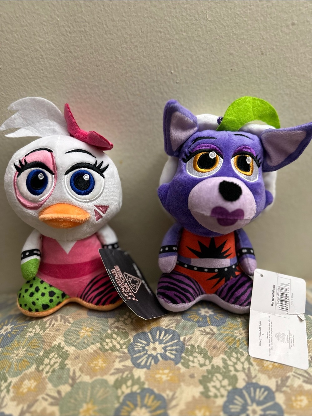 Official FNAF Security Breach Plush Set Glamrock Chica Roxanne Wolf Good Stuff